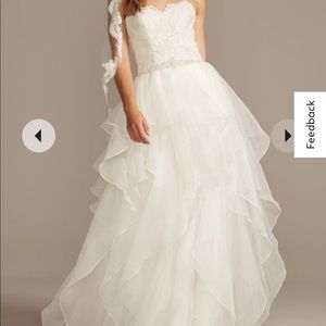 Never wore David’s bridal dress plus size 24